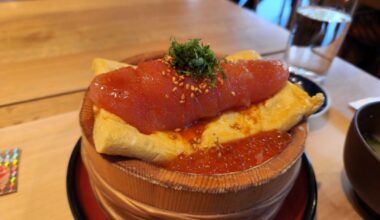 Mentaiko Ikura Tamagoyaki Don at Uoden