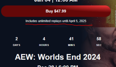 Replays for Wrestlekingdom last until April