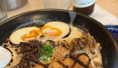 Classic ramen and ginger ale
