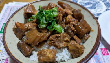 Homemade Miso Kakuni Don