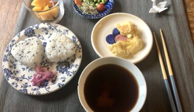Japanese-ish breakfast in Scotland
