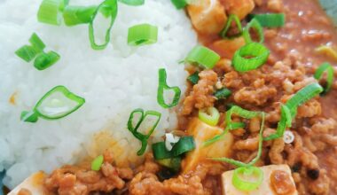 Japanese-style (adjacent) mapo tofu