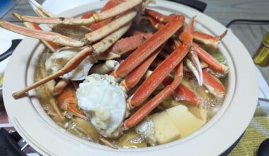 Our hot pot dinner last night
