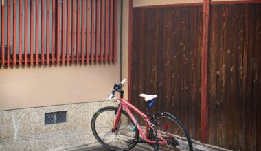 Biking through Kyoto