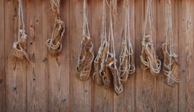 Waraji straw sandals used by Kaihōgyō monks hang from the temple's kitchen window. He changes out the sandals here during his daily walk.