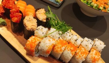 My first time eating sushi… I have to admit, I loved it! Should’ve done this sooner