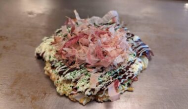 Okonomiyaki at Osaka + takoyaki