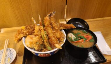 Ten Don Premium Set at Kaneko Hannosuke (Nihombashi)