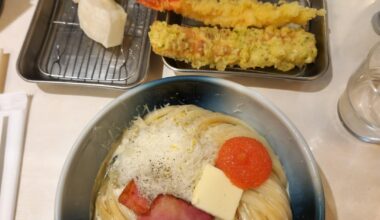 Carbonara Udon at Menchirashi