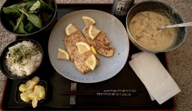 Chicken Limone teishoku