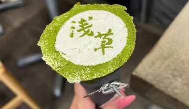 Tiramisu Matcha Crepe at Asakusa Chaya Tabenenoshi