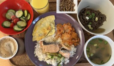 japanese inspired breakfast today