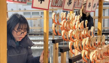 Street food at Fushimi Inari Taisha, Japan
