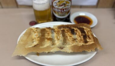 Beer to gyoza..