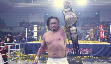 “Mr New Japan Cup” will not be participating in the tournament this year…..because he’s finally the IWGP champion and the man to beat.