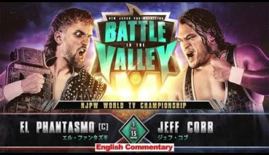 El Phantasmo vs Jeff Cobb: NJPW World Television Championship match, New Japan Pro Wrestling - NJPW Battle in the Valley, January 11, 2025
