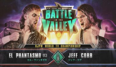 ELP vs Jeff Cobb for NJPW World TV Championship added to NJPW Battle in the Valley
