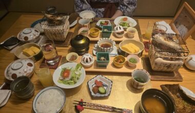 Our breakfast spread in Takayama