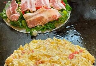 Pork and Vegetable Okonomiyaki cravingss~