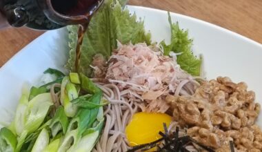 I made Natto Soba (recipe in the comments)