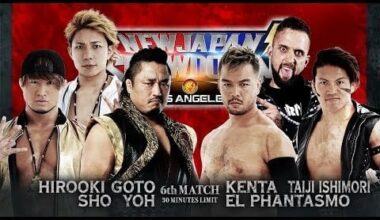 CHAOS (Hirooki Goto, SHO, and YOH) vs BULLET CLUB (KENTA, El Phantasmo, and Taiji Ishimori): New Japan Pro Wrestling - NJPW Showdown in Los Angeles, November 11, 2019