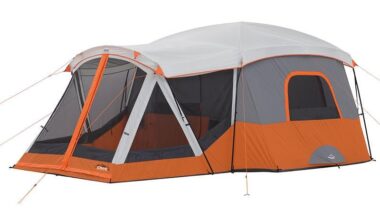 Is there size restrictions on tents for the camp grounds? Thinking of buying a tent that's 17' x 12'