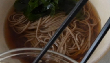 Made Tanuki Soba at home in 10 minutes. Have you tried it?