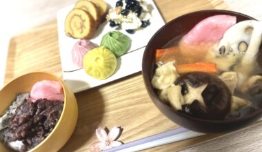 Since it’s New Year’s, I’ll be eating mochi and osechi.