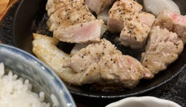 Tonteki (pork chop )lunch