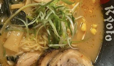 First time trying Ramen here in Kyoto Ramen restaurant US