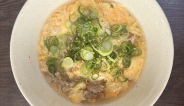 Today’s lunch: Homemade Udon with Beef & Yuzu