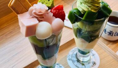 Saryo Tsujiri's parfaits are awesome! 😍 I waited in a long line, but it was definitely worth it!