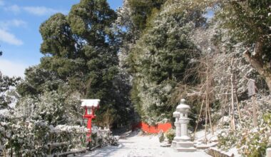 Kenkun Shrine in the snow