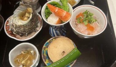 Dinner at my friend’s small restaurant in Tokyo. Shirako, fugu, baby anago, Sendai beef, shimonita tamanegi