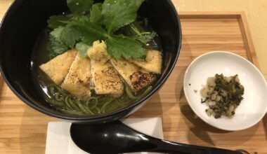 Matcha Soba - Nakamura Tokichi, Kyoto Station