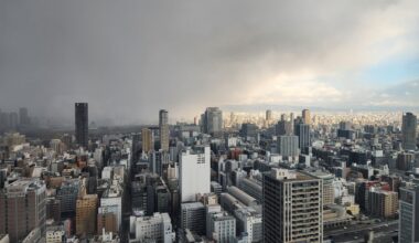 Quite the cloud over Osaka!