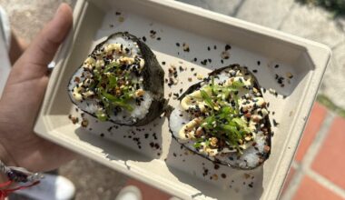 Onigiri and ramen in Venezuela, Caracas.