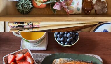 chopstick rest collection & Sunday breakfast!