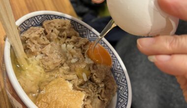 Raw egg with rice in Japan