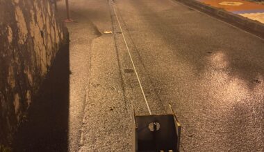 Beach street parking after 10pm in Okinawa? Locked in by wire.