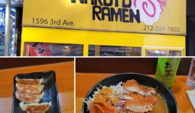 Naruto Ramen. 1596 3rd Ave New York, NY 10128