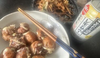 Takoyaki & Yaki Udon for Lunch