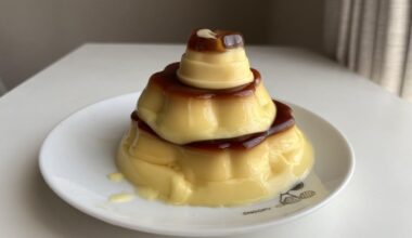 i made the forbidden pudding tower… 🍮