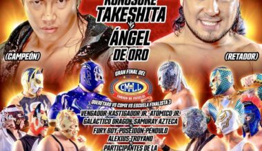 Takeshita defends the NEVER Openweight Championship in CMLL this Friday