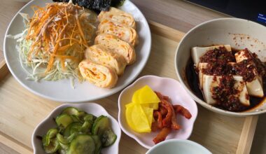 My meat-free dinner tonight - honestly a bit of a mix between Japanese and Korean food lol