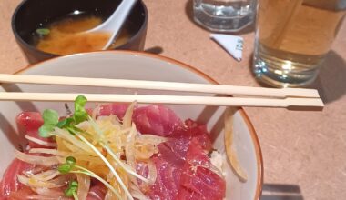 Spicy Tuna Donburi at Koji Osakaya in Portland, OR.