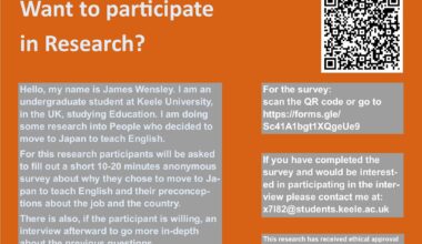 Help Wanted (English Teachers in Japan Dissertation Research