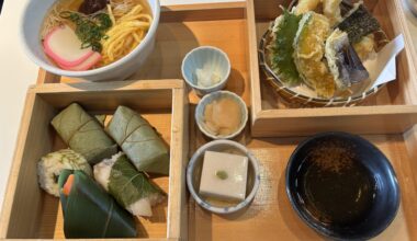Great lunch set from Nara today for around 1800 ¥