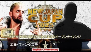 El Phantasmo vs TJP: NJPW World Television Championship match, New Japan Pro Wrestling - NJPW New Japan Cup Final, March 20, 2025