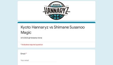 Free - Kyoto Hannaryz vs. Shimane Susanoo Magic Tickets (Wednesday 3/5)